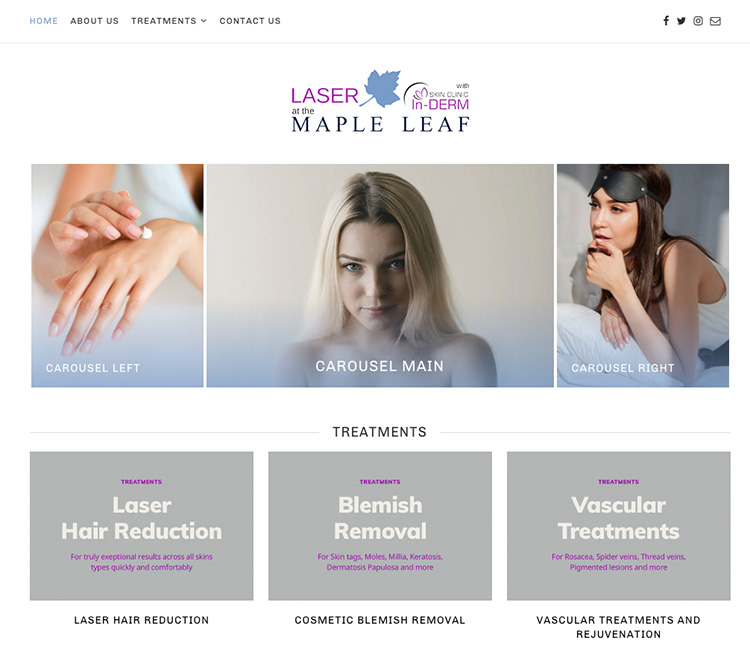 Maple Leaf blog design